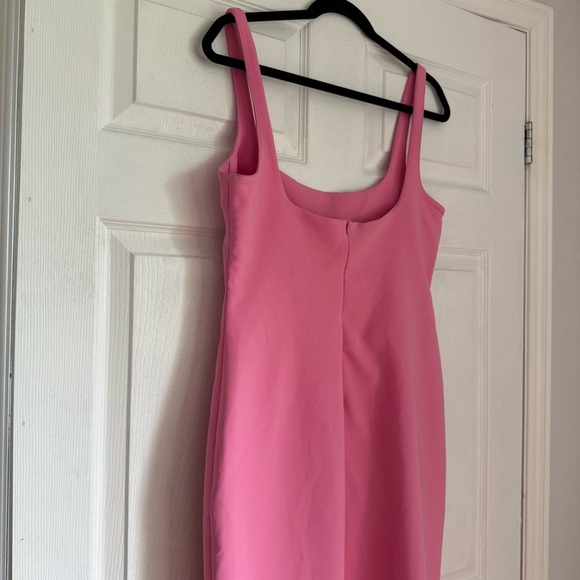 Zara viral hot pink midi dress - size Large (L) - Picture 7 of 8